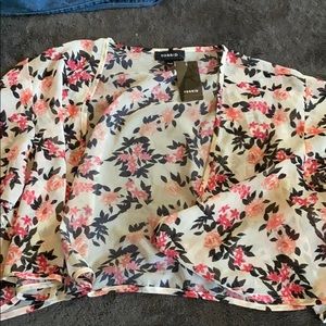 Floral shrug